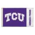 Showdown Displays Showdown Displays 810003TCU-003 3 x 5 ft. TCU Horned Frogs NCAA Flag - No.003 810003TCU-003